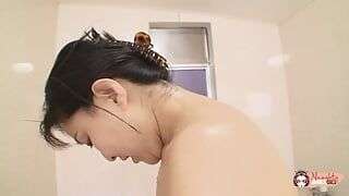 Mako Anzai Gets Fucked In The Shower Before Bouncing On A Hard Dick Vigorously